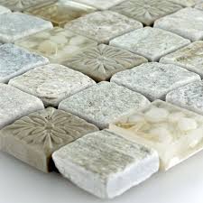 Naturstein Glasmosaik Mosaikfliesen Seestern Ornament Beige Mosaikfliesen Mosaik Fliesen