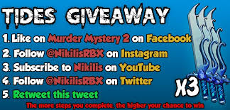 Collect and trade hundreds of knives! Nikilis On Twitter Huge Tides Giveaway Giving Away 3 Tides Follow The Steps And Retweet Winners Will Be Messaged On Twitter To Confirm You Did The Tasks Https T Co N29nuguays