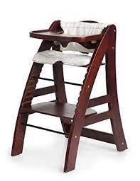 sepnine height adjustable wooden highchair baby high chair with padded cushion 6511 dark cherry review baby high chair chair high chair