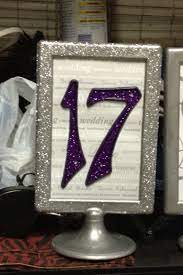 My Table Numbers Revised Wedding Diy Inspiration Purple Reception Silver Table Number Tolsby Frame Wed Wedding Table Numbers Diy Table Numbers Wedding Table