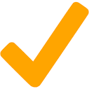Orange checkmark icon - Free orange check mark icons
