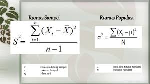 Perbedaan Rumus Varian Sampel Dan Rumus Varian Populasi Youtube