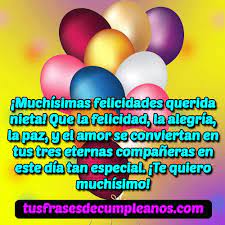 Mensajes De Feliz Cumpleanos Para Una Nieta Frases Lindas