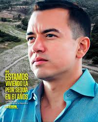 Urgente "ESTAMOS VIVIENDO LA PEOR SEQUÍA EN 61 AÑOS" El presidente  ecuatoriano, Daniel Noboa, calificó la actual sequía en el país como un  "caos", destacando que se trata de la peor en
