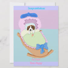 Congratulations Saint Bernard Card Zazzle Com Saint Bernard Dog Birthday St Bernard Dogs