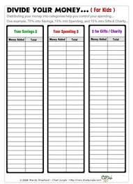 Saving Money Chart For Kids Saving Money Chart Money