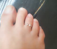 Toe Ring- Sterling Silver Toe Ring-open Toe Ring- Adjustable Toe Ring-  Double Ball Toe Ring-foot Jewelry