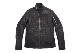 Rick Owens 58 000 Usd Mollino Crocodile Jacket For Barneys Jay Z S A New York Holiday Leather Jacket Men Leather Jackets Women Jackets