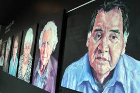 Oil painting series at EPL's Milner depicts 18 residential school and  Holocaust survivors