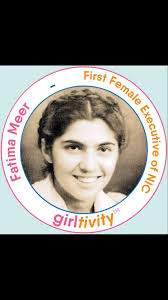 Happy Birthday! Fatima Meer, Born in Kwazulu Natal. Fatima Meer became one  of the first women to be elected as executive of the Natal Indian Congress  (NIC) in 1950. She helped to establish the Durban ...