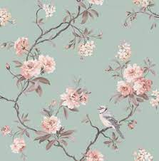 Bird Song By Albany Eau De Nil Wallpaper Direct Albany Wallpaper Wallpaper Bird Wallpaper