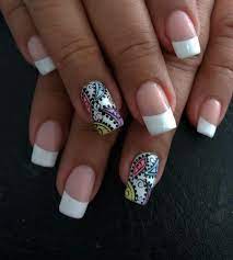 Uñas brillantes semipermanentes estas uñas se ven muy hermosas debido a que el rosado claro es un color que se ve muy bien en cualquier tono de piel. Not The French Tip The Design Nail Art Classy Nails Nail Designs Summer Acrylic