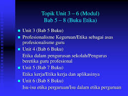 Etika profesi keguruan masuk dalam kategori etika social dalam lingkup etika profesi. Modul Unit 3 6 6 Buku Etika Bab 5 8 Dr Foo Say Fooi Ppt Download