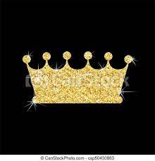 Maybe you would like to learn more about one of these? Gold Crown On Black Golden Crown Isolated On Black Background Accessory For Ceremonial Festive Costume Flat Vector Design Canstock