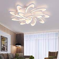 moderne acryl ontwerp plafond verlichting slaapkamer woonkamer 90 260 v wit plafondlamp led home woonkamerverlichting rustieke woonkamers plafondverlichting