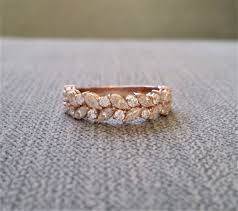 Moissanite Wedding Band Anniversary Band Marquise Round Wide Art Deco Engagement Ring 14 Art Deco Engagement Ring Moissanite Wedding Bands Womens Jewelry Rings