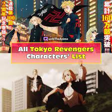 Jul 16, 2021 · by tokyo revengers episode 10, the anime was up to the opening pages of chapter 27. All Tokyo Revengers Characters List Info