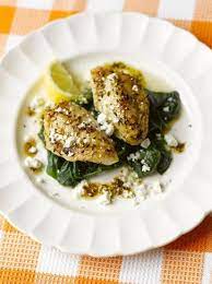 Monkfish With Spinach And Feta Fish Recipes Jamie Magazine Recipes Recipe Monkfish Recipes Spinach And Feta Spinach Recipes
