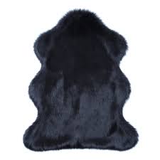 From $329.00 ex vat $335.58 inc vat. Luxury Faux Fur Animal Rug Ebony Black By Design