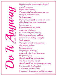 Do It Anyway Printable 8x10 Love Bakes Good Cakes Inspirational Poems Quotes To Live By Meaningful Quotes