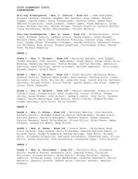 SOUTH ELEMENTARY SCHOOL KINDERGARTEN Full-Day ...