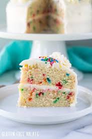 I wanted the texture to be softer and the crumb to not. Gluten Free Birthday Cake Easy Gluten Free Funfetti Cake