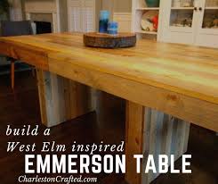 $539 west elm origami coffee table. West Elm Emmerson Table Diy Knock Off Diy Table Diy Dining Reclaimed Wood Dining Table