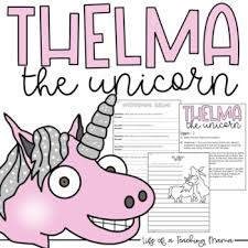 Print unicorn coloring pages for free and color our unicorn coloring! Thelma The Unicorn Craft Worksheets Teaching Resources Tpt