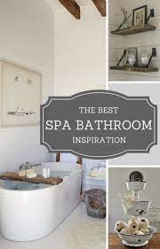 Traditional spa bathroom with women's faces on accent wall 4 photos. 44 Ideas Bath Caddy Decor Spas Spa Bathroom Decor Diy Spa Bathroom Bathroom Spa Diy
