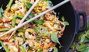 Recette Riz Saute Aux Legumes Crevettes Et Basilic Thai Picard Recette Recette Riz Riz Saute Cuisine Asiatique