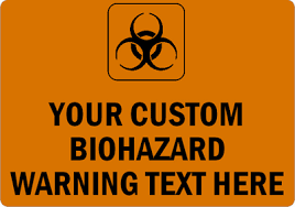 Offices, hospitals, clinics, schools, nursing. Biohazard Stickers Biohazard Labels
