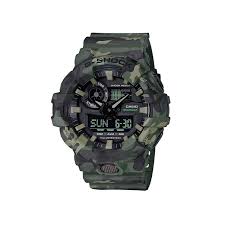 All our watches come with outstanding water resistant technology and are built to withstand extreme. Casio G Shock Green Camouflage Men S Watch Ga700cm 3a Watches Pascoes The Jewellers