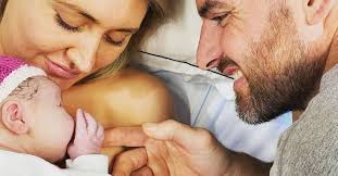 Former Block contestant and AFL player Darren Jolly celebrates the birth of  new baby with partner Lucy Porter