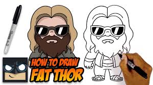 Learn how to draw thor avengers pictures using these outlines or print just for coloring. How To Draw Fat Thor The Avengers Step By Step Myhobbyclass Com