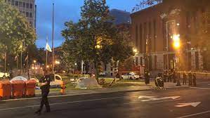 — jefferson square park had been decorated with signs and chalk art for weeks. Photos Deadly Shooting In Jefferson Square Park Whas11 Com