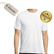Camiseta Poliéster Branca - Adulto LINHA PREMIUM (atacado melhor valor min  10 peças)