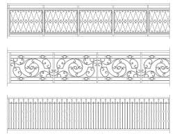 Bim models and cad drawings for durarail aluminum railings are available to assist you in designing and specifying durarail for your deck railing, stair railing, or fencing needs. Free Wrought Iron Railings 1 Autocad Design Pro Autocad Blocks Drawings Download