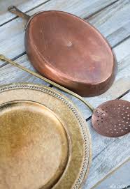 Sold in bulk set of 4 charger plates. Diy Vintage Copper Charger Plates Ella Claire Co
