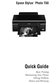 Epson driver is important in case you are losing the provided cd to install the driver. Epson Stylus Photo T50 Quick Manual Pdf Download Manualslib
