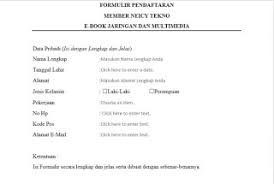 Gambar tersebut bisa anda download langsung, caranya silahkan klik p. Tutorial Membuat Formulir Digital Di Ms Word Beserta Penjelasannya Lengkap Gambar Neicy Tekno