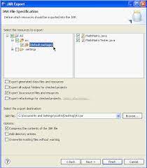 It shares the same compression algorithm with zip files. Creating A Jar File In Eclipse