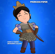 Our brawl stars skins list features all of the currently and soon to be available cosmetics in the game! Skin Idea Clash Royale Princess Piper Brawlstars