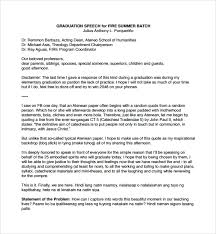You will have to do a lot of research to be informed yourself before you can figure out how you want to translate this information into a speech for your audience. Free 10 Sample Graduation Speech Example Templates In Pdf Ms Word