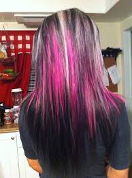 Cool Light Pink And Blue Hair Tumblr Dark Brown Hair With Blonde And Pink Highlights Followpics Hair Styles Hair Hair Highlights