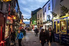 Quay Street At Christmas Street Quay Street View