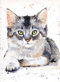 First Act Mg501 Ukulele Common Shopping Watercolor Cat Cat Painting Animal Paintings