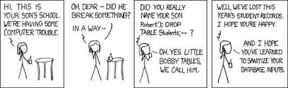 Xkcd Exploits Of A Mom Programmer Jokes Sql Injection Nerd Humor