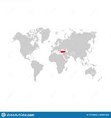 El territorio de turquía es muy extenso, con más de 1600 km de largo y 800 km de ancho y forma casi rectangular. Turquia En El Mapa Mundial Ilustracion Del Vector Ilustracion De Textura 171295522