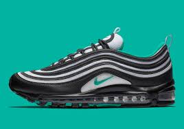 Black And Blue Air Max 97 The Nike Air Max 97 Is Arriving In Black And Teal Nike Air Max 97 Air Max Sneakers Nike Air Max