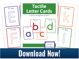 These free, printable alphabet flashcards look great. Make Your Own Tactile Letter Cards Free Downloadable Templates